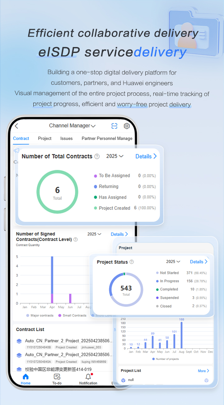 Huawei HiKnow app, one-stop project delivery, maintenance, product document, and community communication